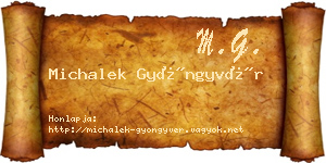 Michalek Gyöngyvér névjegykártya